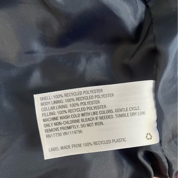 Universal Thread Mixed Floral Print Quilted Puffer Coat XL Yellow Blue Pink - Picture 7 of 11